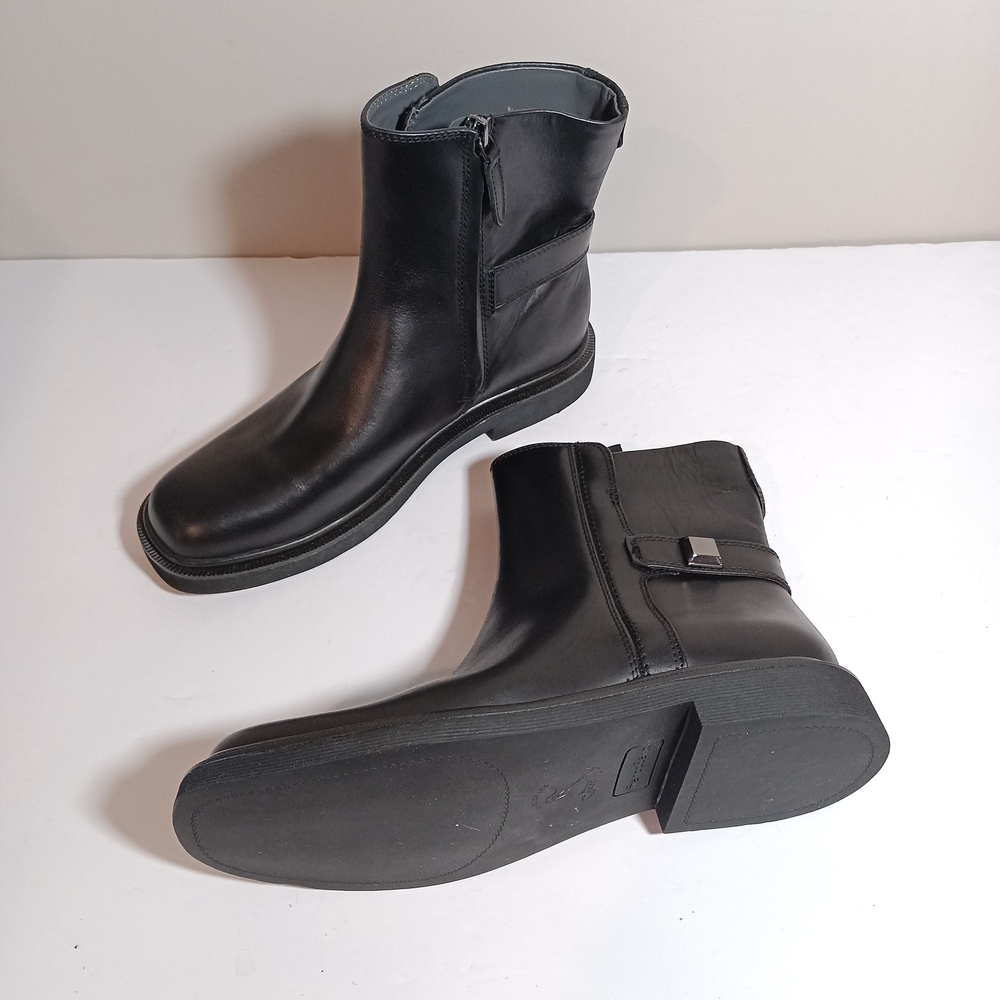 Franco Sarto Black Leather Ankle Booties - Picture 2 of 9